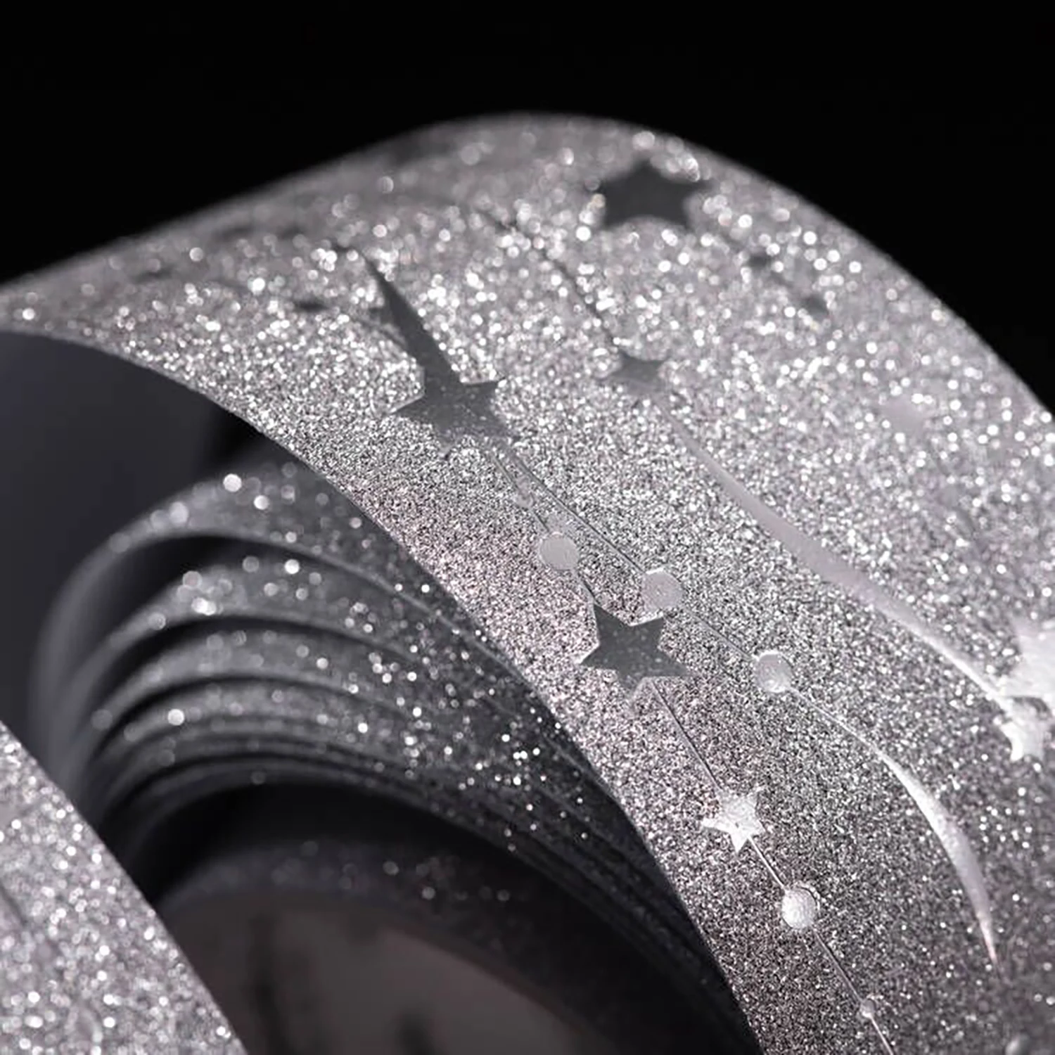 30mm * 2m 다이나믹 실버 시리즈 인스 플래시 실버 기본 장식 테이프 DIY 다이어리 스크랩북 미적 감각 저널 용품