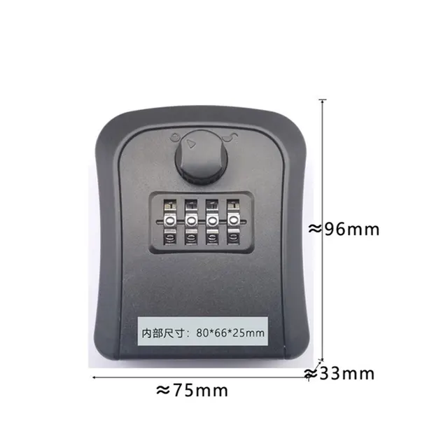 2023 New Smart Code Password Key Lock Box Storage Key Wall Mounted Key Safe Box Waterproof Outdoor Keybox 4 Digits Passwords 2
