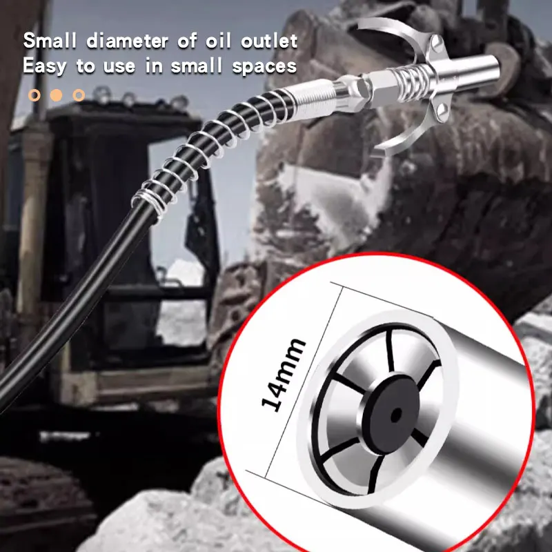 Grease Gun Coupler 10000 PSI NPTI/8 Oil Pump Quick Release Grease Tip Tool Car Syringe Lubricant Tip Nozzle for Repair 1P hose coupler