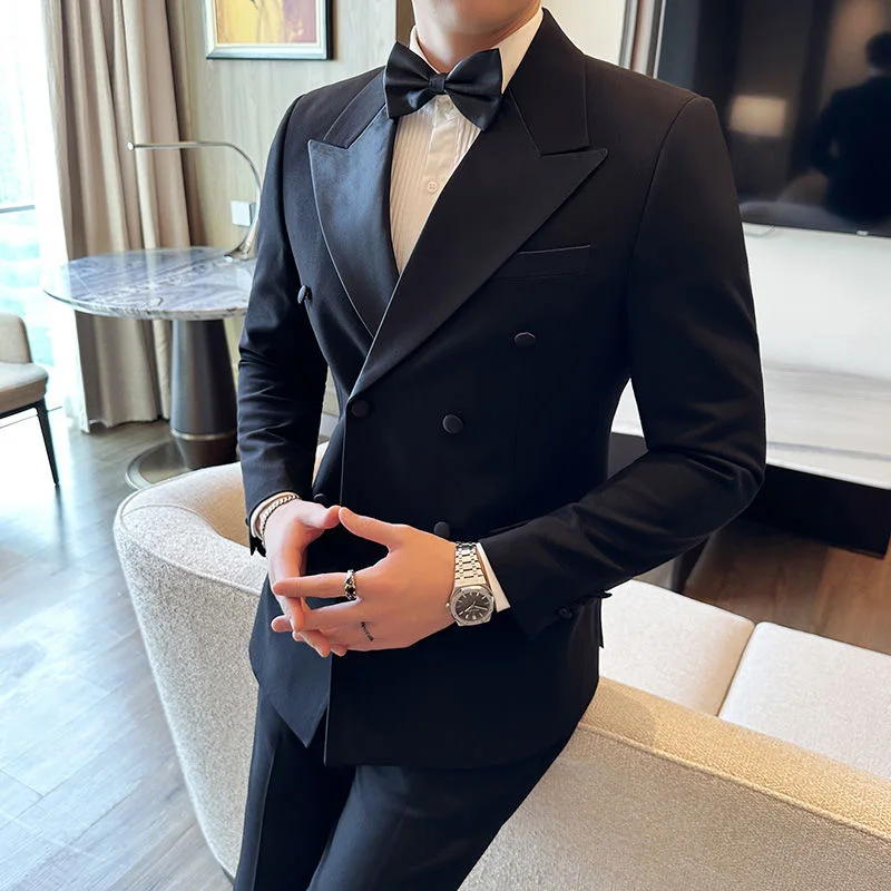 69 groom suit men suit wedding high-end dress korean style business casual