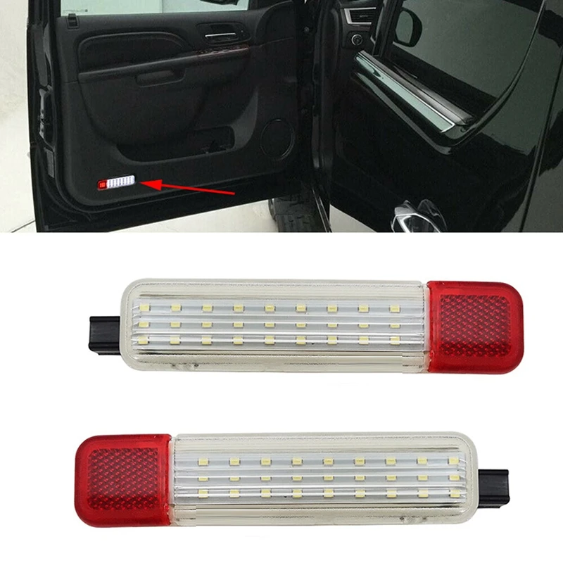 2PCS Car LED Door Panel Courtesy Light Lamp For 1997 2000 Chevy & GMC C