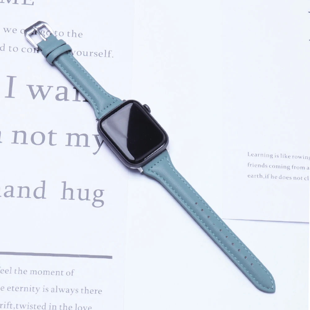 ตัวเลือกสินค้า สายนาฬิกาหนังบางสำหรับ Apple Watch ทุกรุ่น