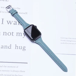 Brazalete de cuero slim elegante para smartwatch de mujer