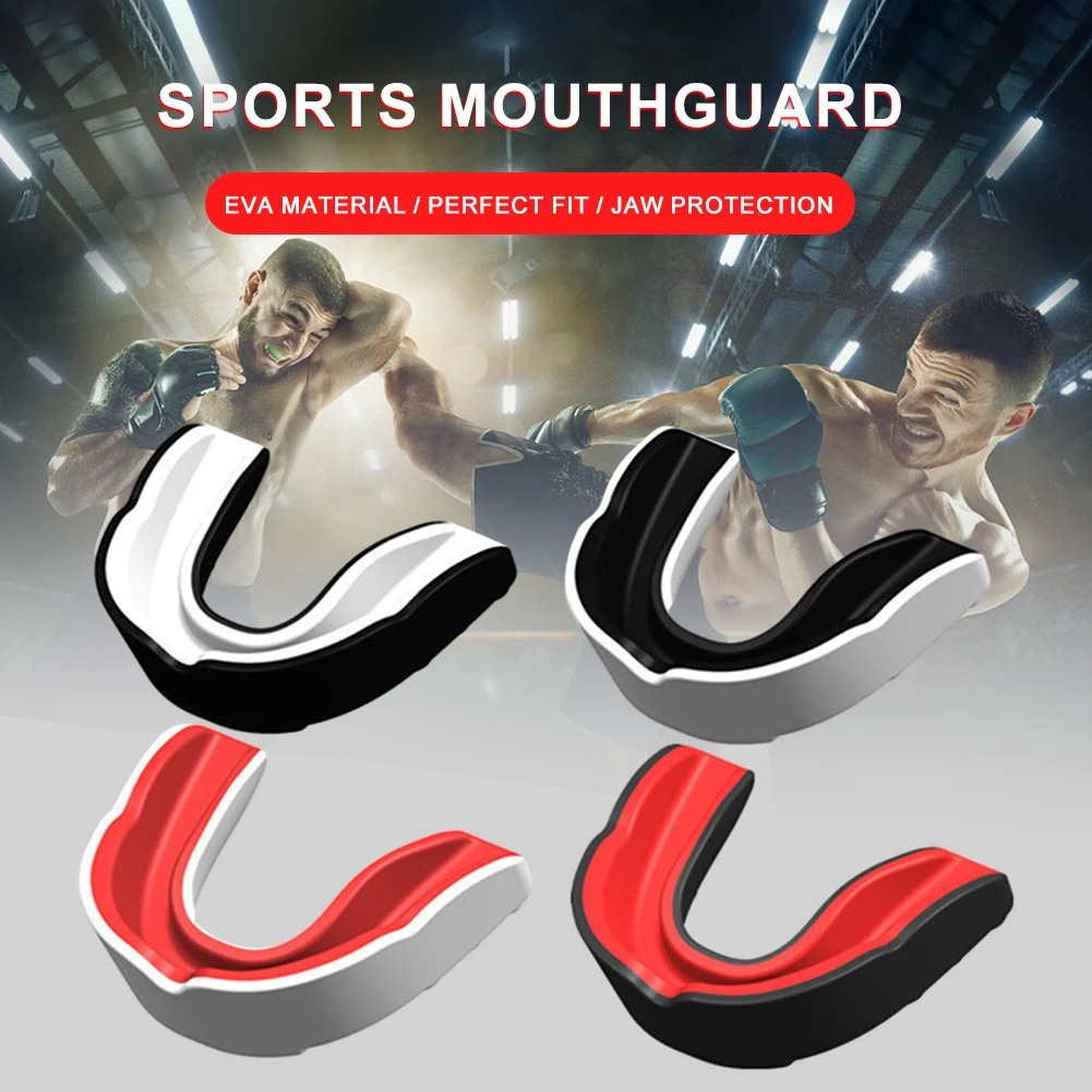 4-12Pcs Fighting Training Mouth Guard Boxing Gum Shield Adult Junior Mouthguard Football Wrestling Boxing Teeth Protection