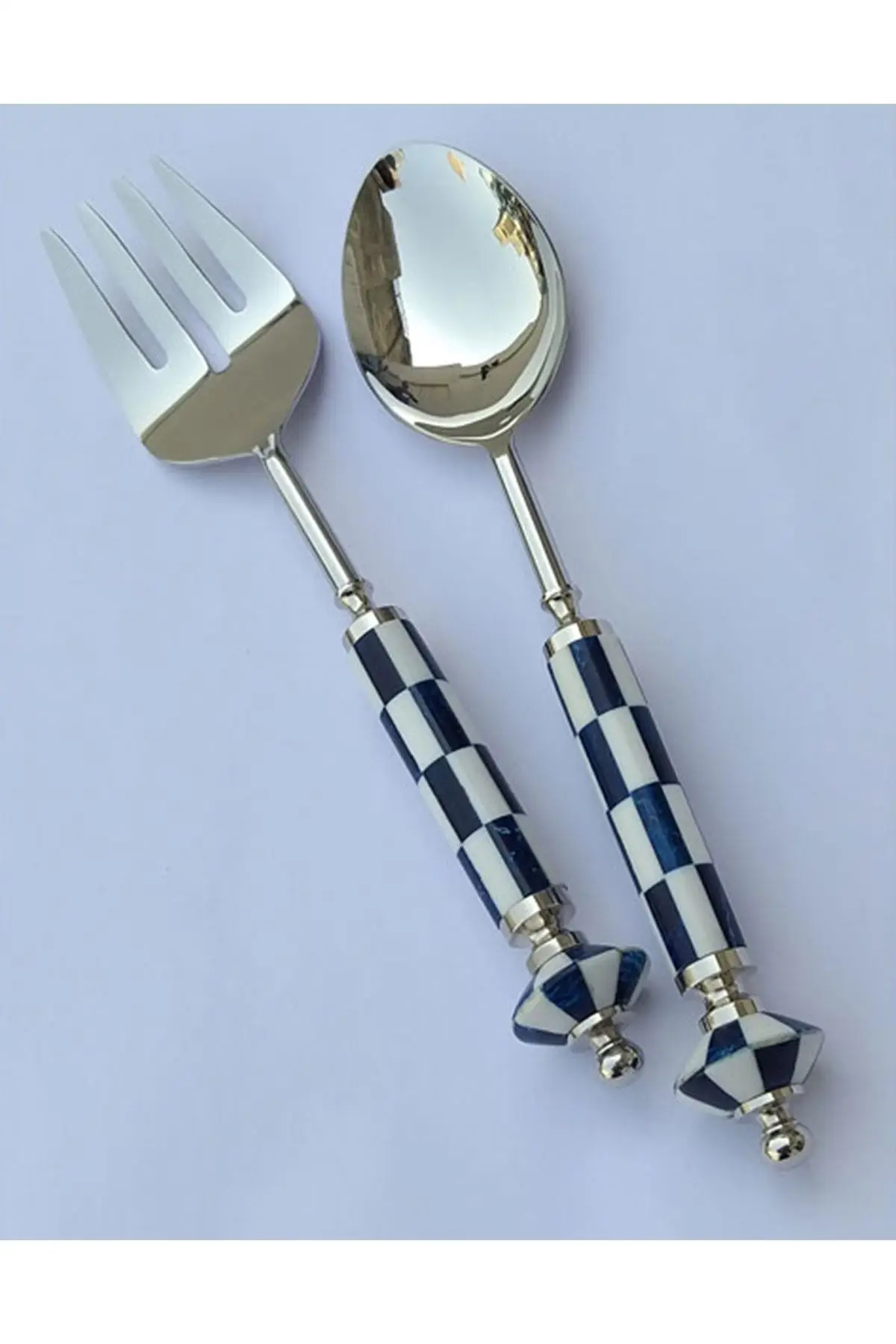 

Mackie Blue White 2 Pcs Salad Set