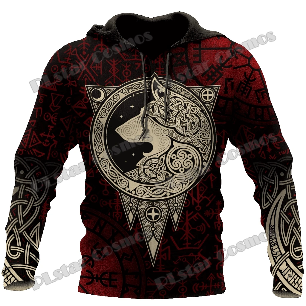 

Wolf Tattoo Vegvisir Symbol 3D Printed Fashion Men's Hoodie & Sweatshirt Autumn Streetwear Unisex Casual Zip Up Hoodies HW46