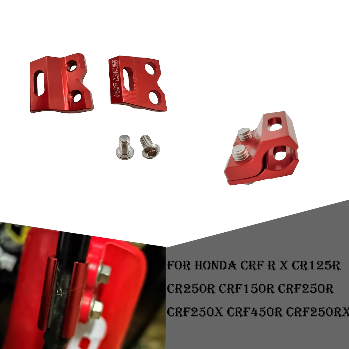 

For HONDA CRF R X CR125R CR250R CRF150R CRF250R CRF250X CRF450R CRF250RX Motorcycle Clamping Lines Front Brake Hose Clamp Holder