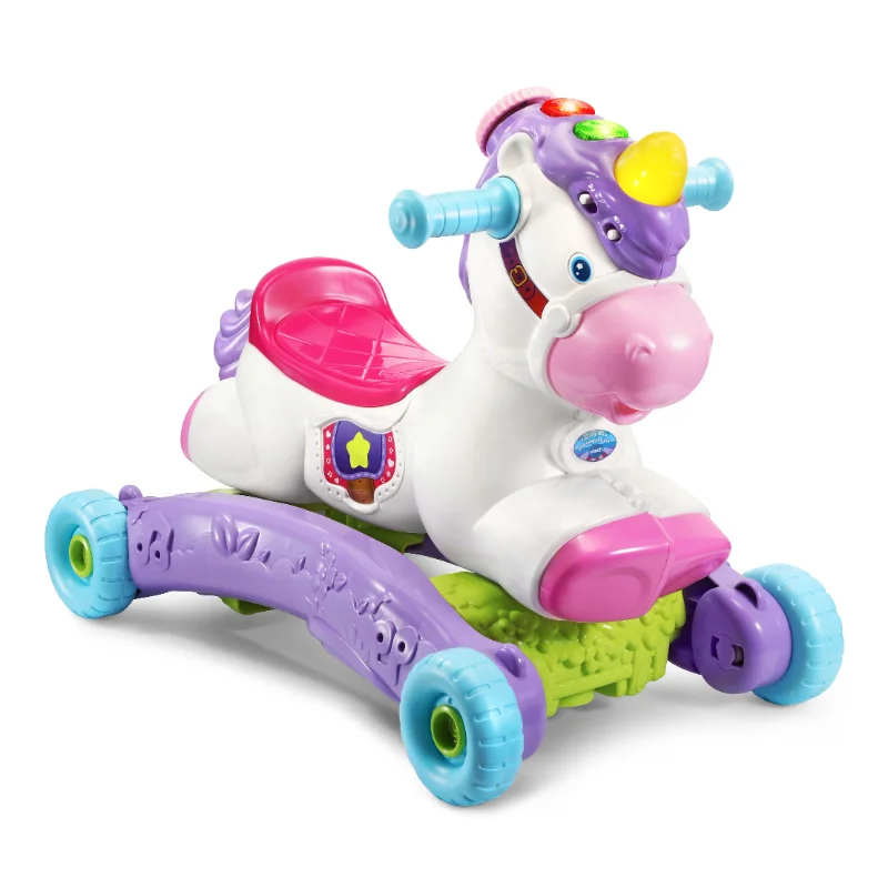

Baby Unicorn Rocker To Rider Children Chairs with Motion Sensor Responds with Magical Sounds and Music To Encourage Movement