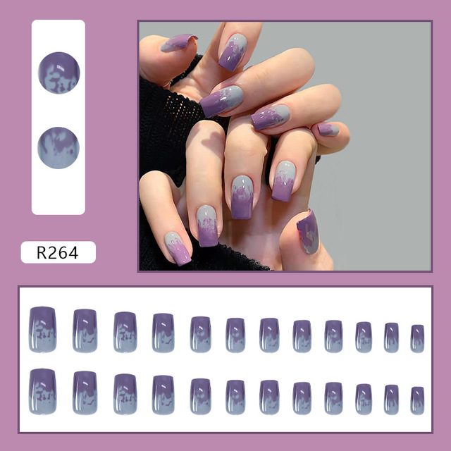 Checkerboard Fake Nails Press on False with Designs Set Fashion Save Time Wearable Manicure Patch False Nails With Glue