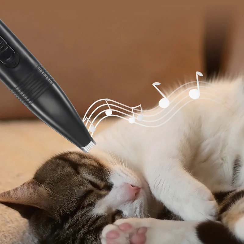 Dog Hair Trimmer Portable Electric Mini Pet Hair Trimmer for Dogs ats Low Noise for Trimming Around Paws Eyes Ears Face