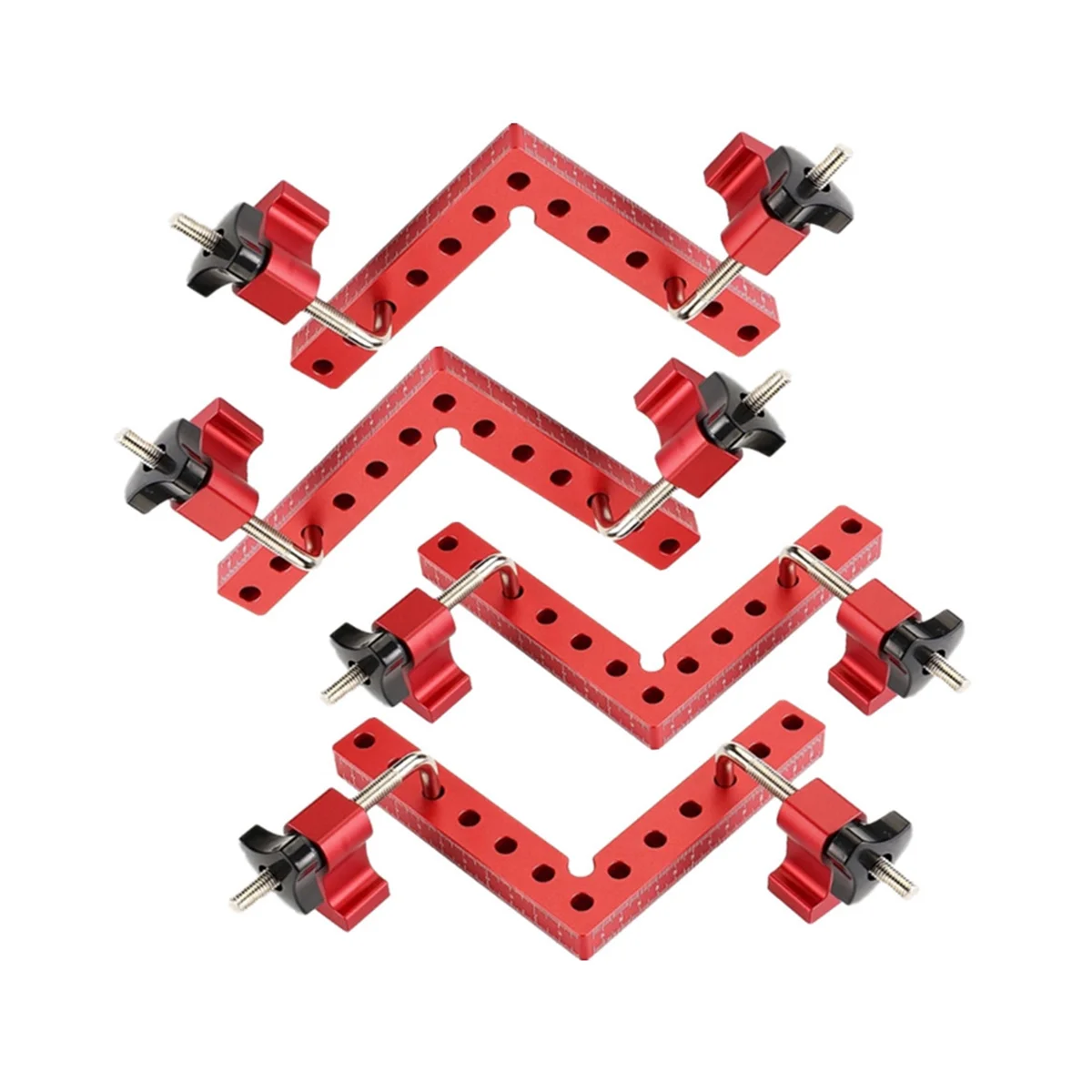 

4 PACK Positioning Squares Right Angle Clamping 5.5X5.5inch Woodworking Carpenter L-Type Corner Clamping Tool