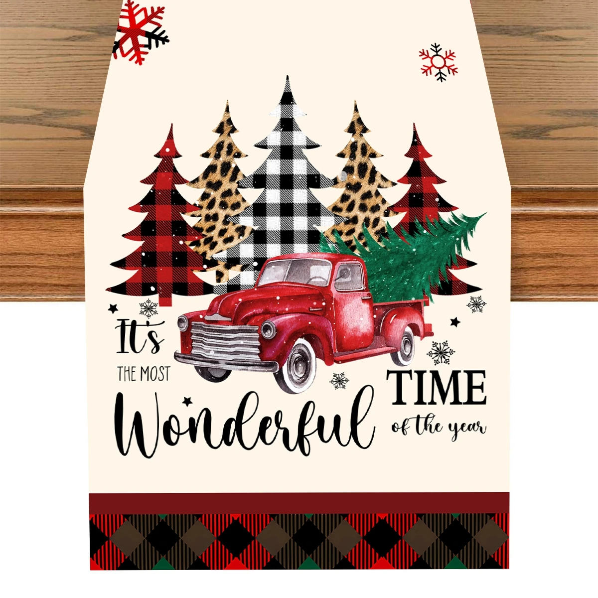 Christmas Red Flowers Snow Table Runner Merry Christmas Decoration For Home 2023 Xmas Gifts Navidad New Year Natal Tablecloth