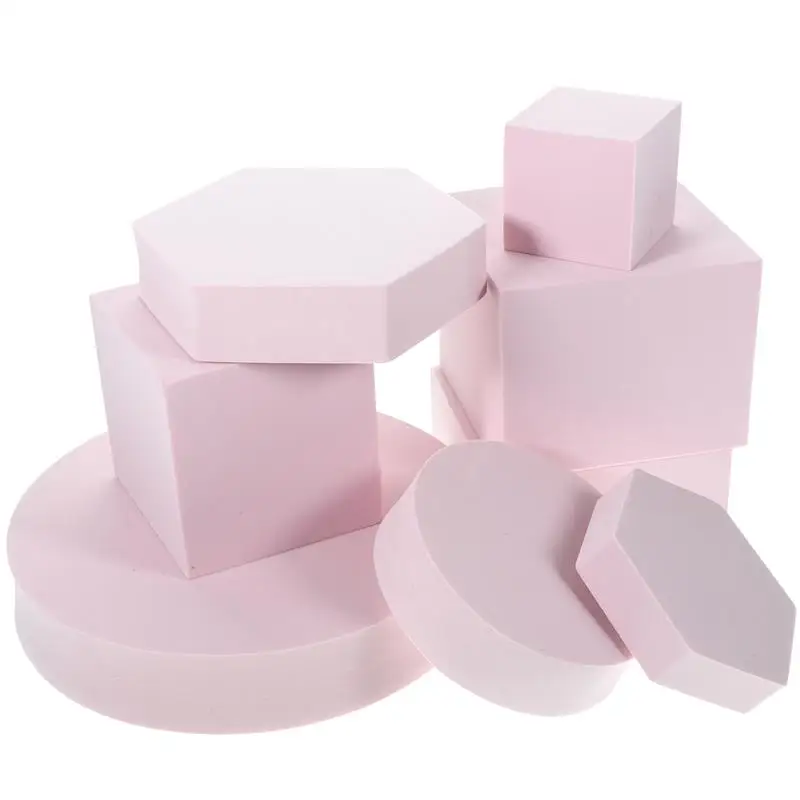 

8pcs Geometry Cube Photo Props Cosmetics Photo Props Craft Geometric Jewelry Props Photography Background Photo Shooting Props