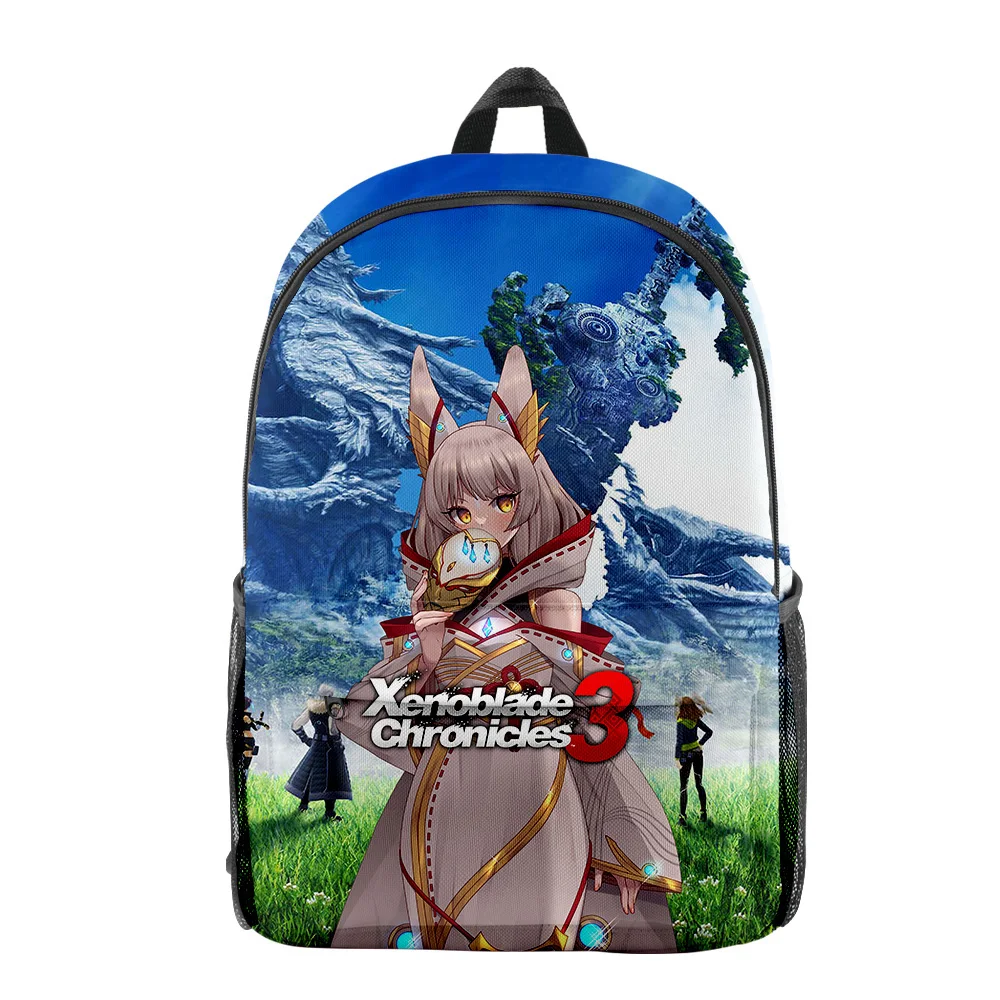 Popular Xenoblade Chronicles 3 Game pupil Bookbag Notebook Backpacks 3D Print Oxford Waterproof Boys/Girls Travel Backpacks