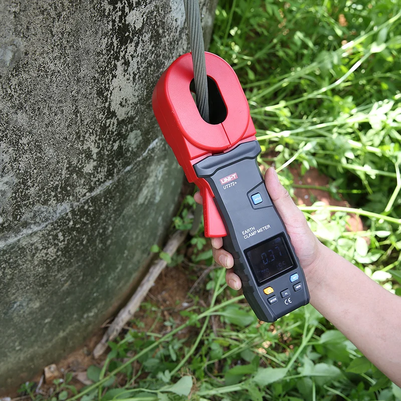 UNI-T Grounding Resistance Meter UT272+ UT273+ UT275+ Digital Clamp Earth Ground Tester Leakage Current Loop Resistance Test