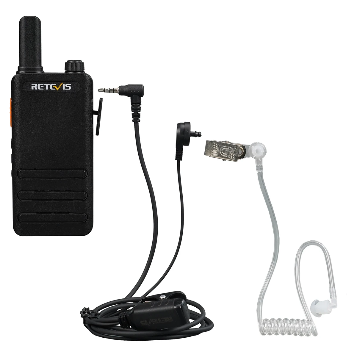 EAY001 Walkie Talkie Air Tube Earpiece PTT 3.5mm Single needle Radio Earphones f