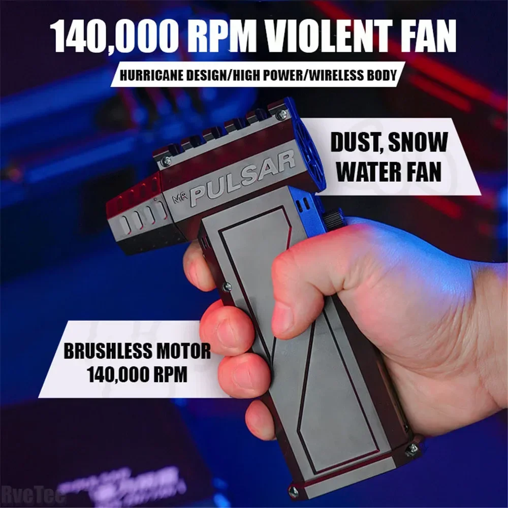 

9000mah 140,000 RPM New Violent Blower Mini Turbo Jet Fan with Flashlight Storage Box Car Keyboard Clean Dust Tool