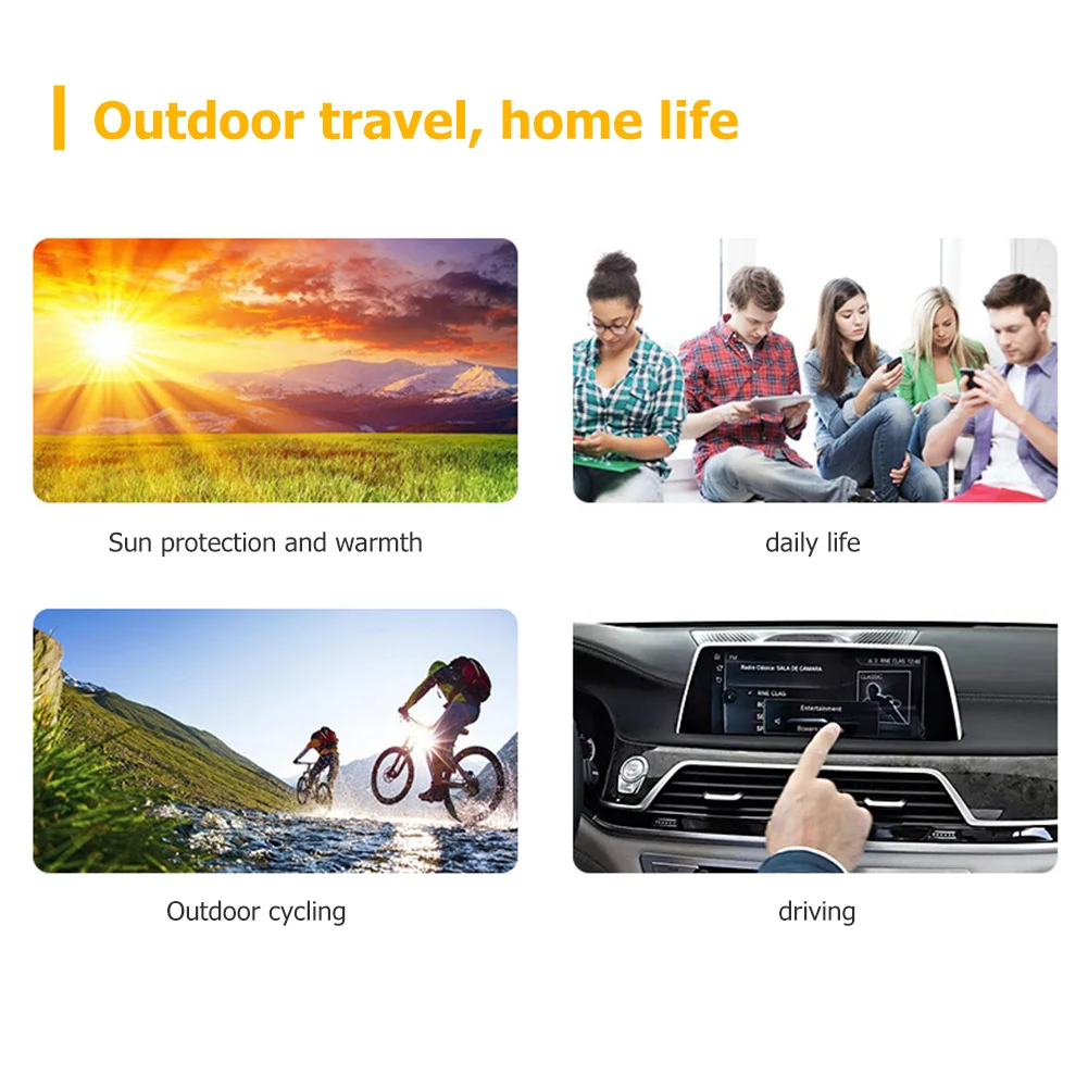 Unisex Anti Slip Touch Screen Gloves Breathable Sweatproof Knit Thermal Gloves Motorcycle Gloves Sports Full Finger