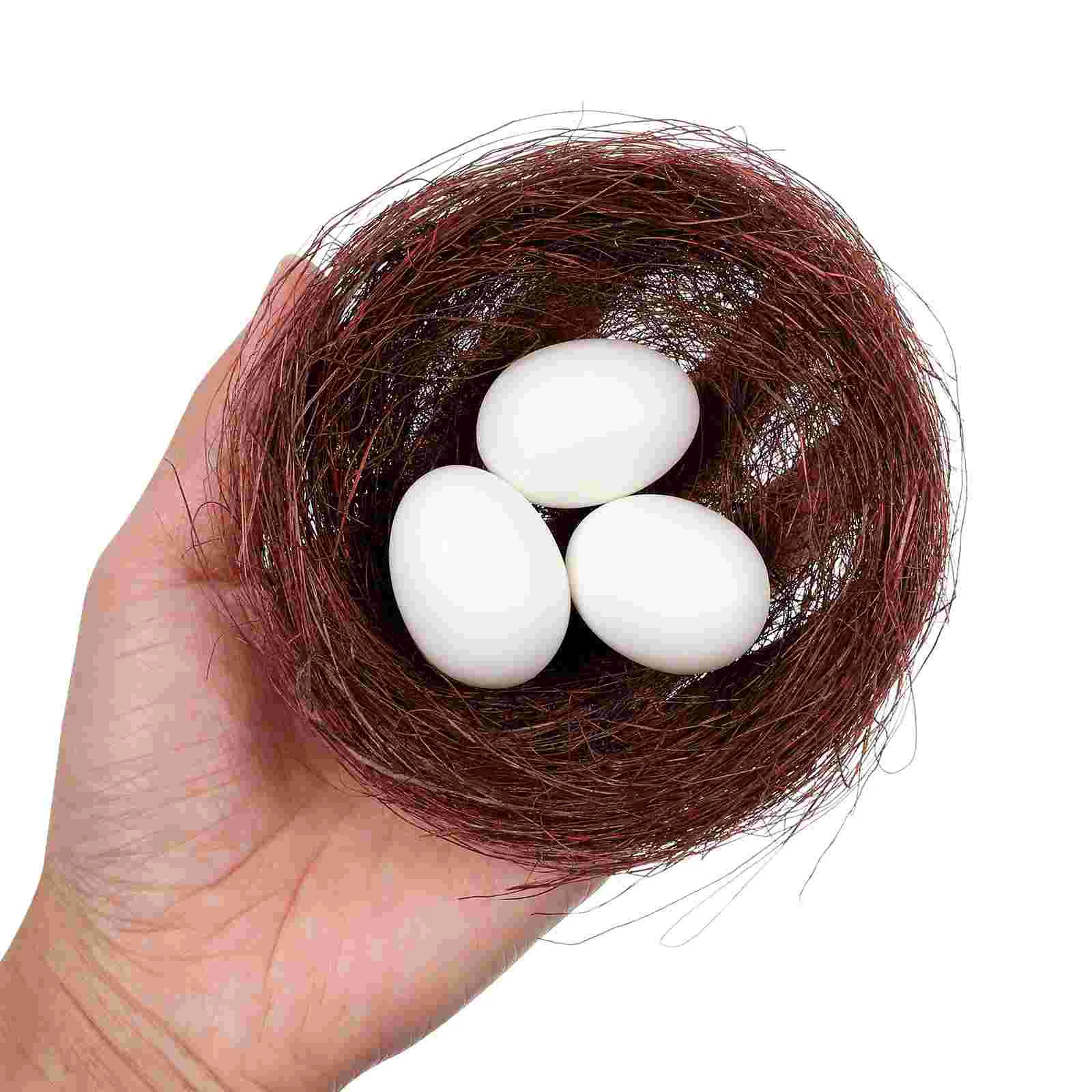 Artificial Bird Nest Decor Simulation Bird Nest Small Easter Rattan For Home Decor 10Pcs For Bird Nest Bird Egg Nest