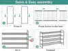 4 Tier Long Shoe Organizer for Closet, Metal Shoe Rack Wide Shoe Storage Organizer 30-Pairs 6