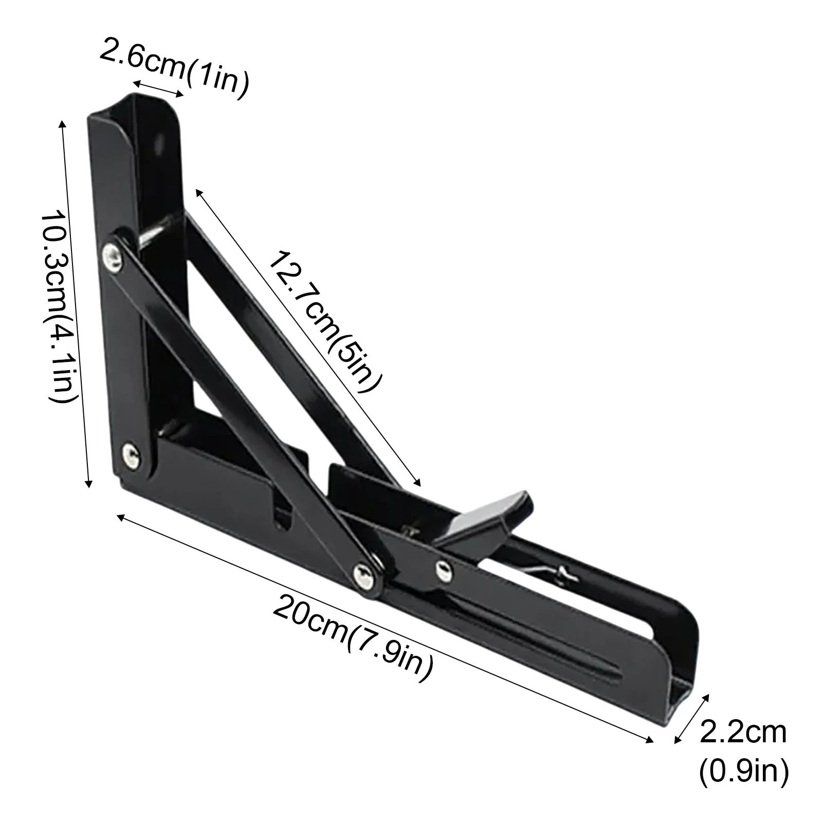 Folding Shelf Brackets Heavy Duty Stainless Steel Wall Mounted Collapsible Furniture Space Saving for Garage Workstation 2pc folding shelf bracket shelf bracket