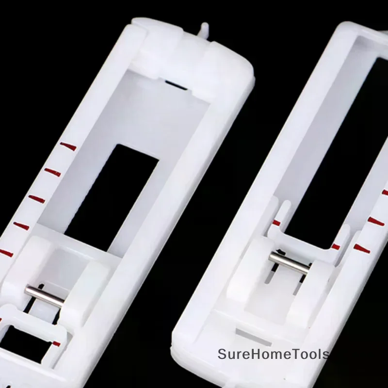 2Pc Sewing Machine Part Presser Foot Buttonhole Snap On Button Hole Presser Foot