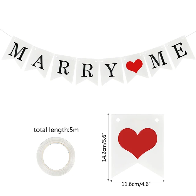 Decorazioni Matrimonio Just Married - 2 Banner Con Cuori, Per Auto O Festa - Bianco