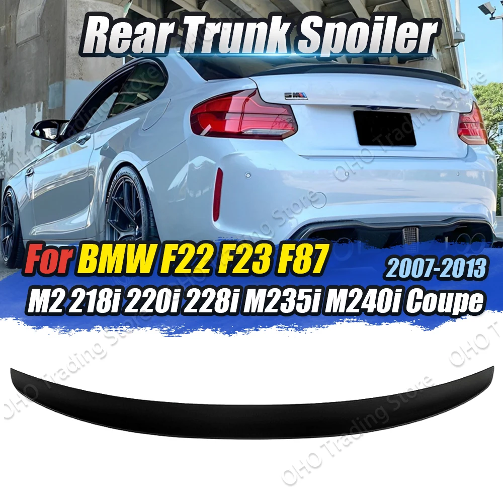 Mp Style Car Rear Roof Trunk Spoiler Tail Wing Body Kit Trim Per Bmw F22 F23 F87 M2 218I 220I 228I M235I M240I 2014-2021
