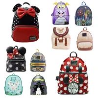 2024 MINISO Original Disney Mickey Mouse Pu Leather Women's Backpack Castle Cosplay Leisure Travel Bag Mini Children's Schoolbag 1