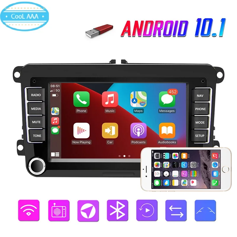 2 Din Autoradio Android Vw Golf 5  Autoradio Android 2 Din Vw Caddy - 2  Din Android - Aliexpress