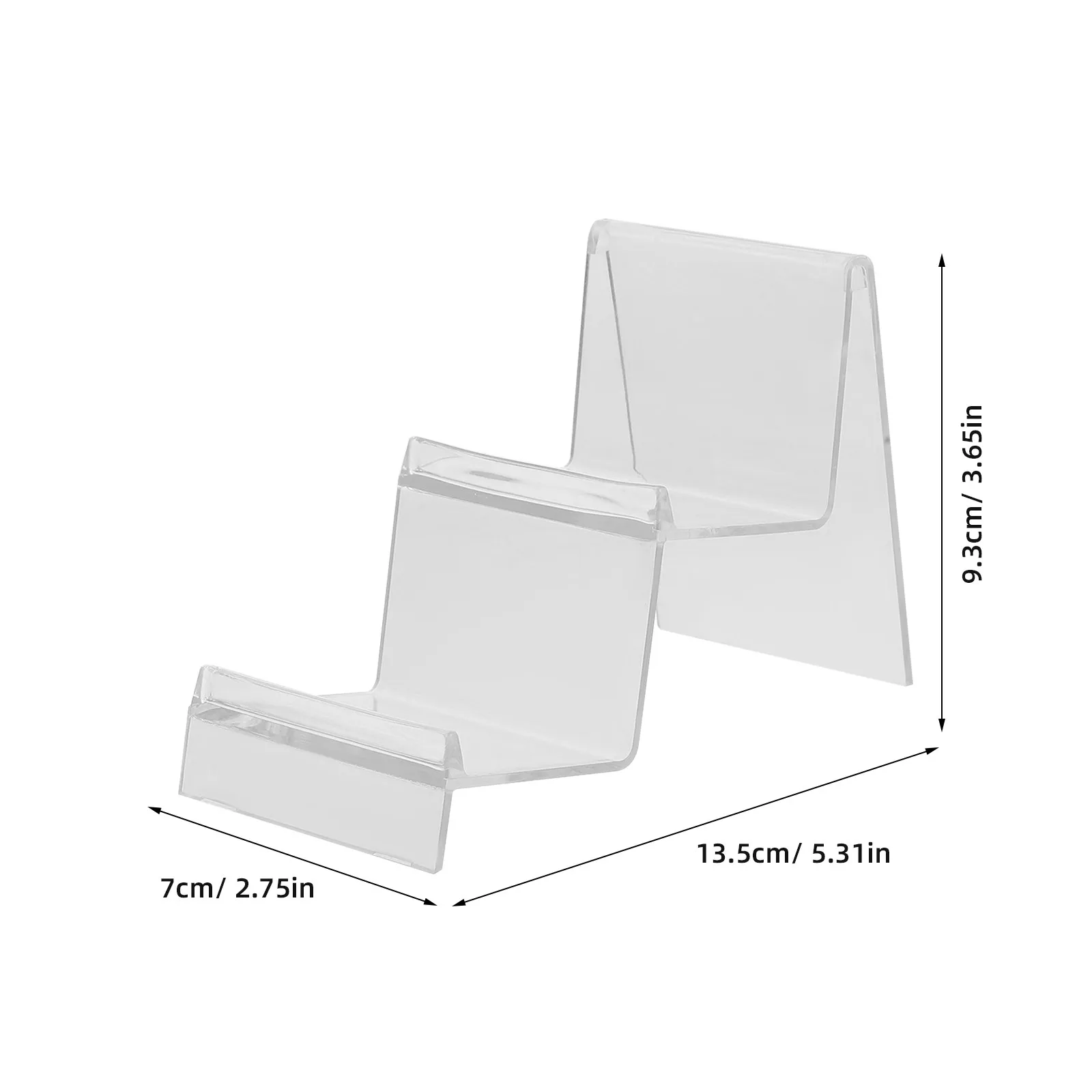 투명 다층 지갑 진열대 PP 소재 조립 간편 소매점 향수 컵케이크 핸드백 정리대