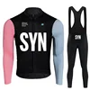 SYN BIEHLER-Long Sleeve Cycling Jersey Set, Road Bike Uniform, Bicycle Clothing, MTB Clothing, Autumn 2