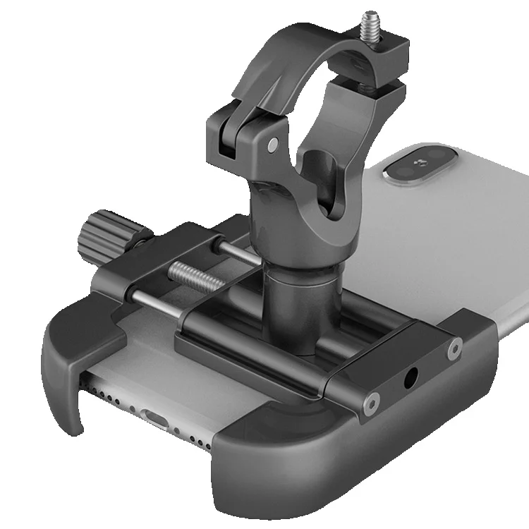 Alumiiniseoksesta valmistettu painevalettu pidike, akkupyörä, sähkömoottoripyörä, polkupyörällä ajamiseen tarkoitettu puhelimen pidike P40_voghion.com