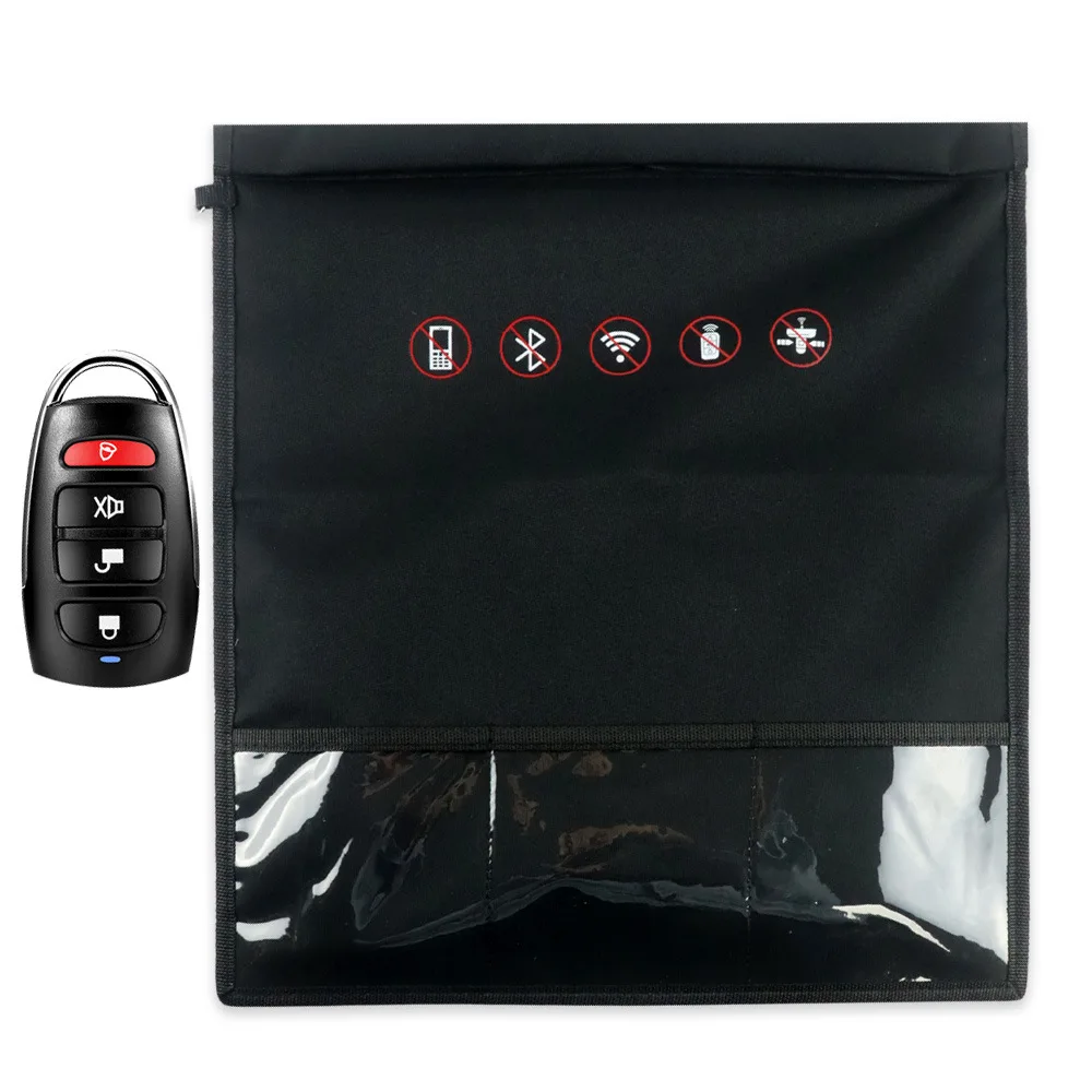 Signal Blocking Bag Mobile Phone Anti-radiation Signal Shielding Bag Faraday Cage Pouch Car Key Radiation Protection Storage key case cover car key shell car key blocker car key shielding box faraday key fob protector