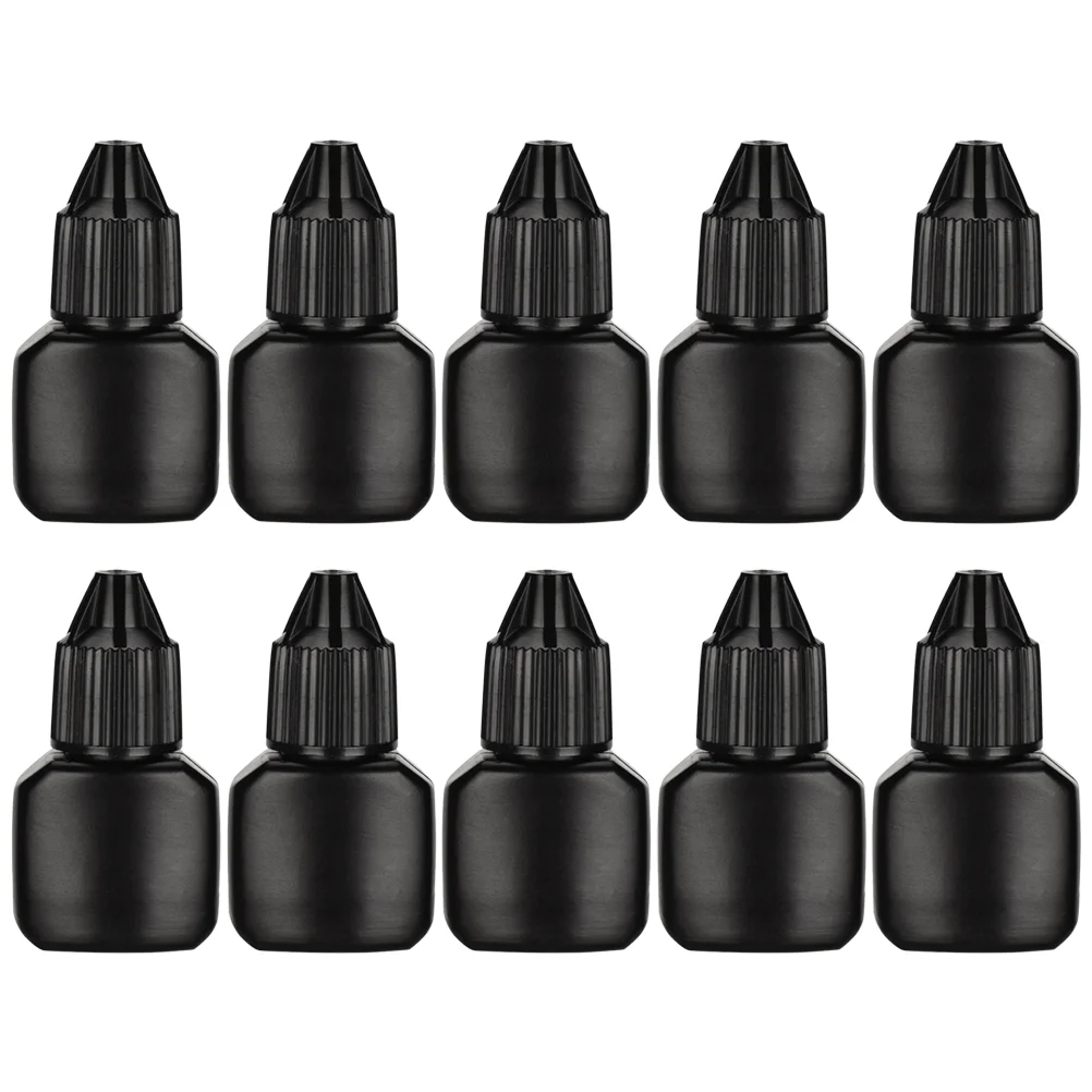 

10 Sets Eyelash Glue Bottle for Home Refillable Bottles Grafting Bulk Empty Container