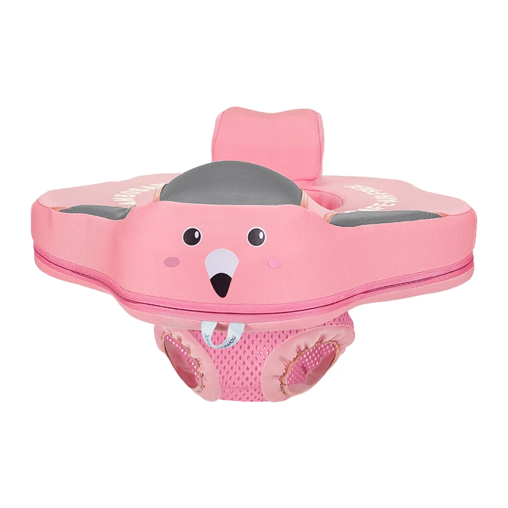Mambobaby B504 Non-Inflatable Baby Pool Seat Float Summer Swimming Ring with Safety Seat for 4-24 Months Baby