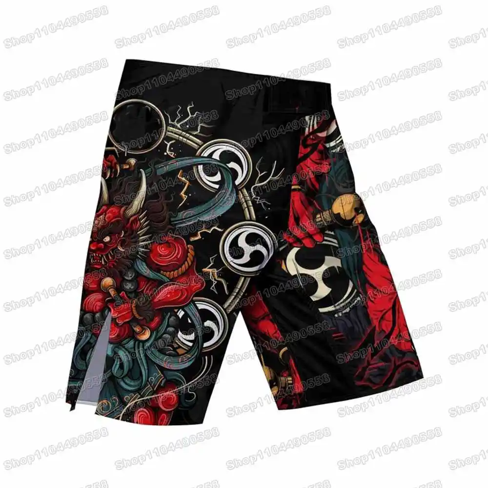 Popular Samurai Rash Guards Surfing Beach Trousers Swimwear Diving Gym Long sleeves MMA BJJ Men Jiu Jitsu Fitness Sets