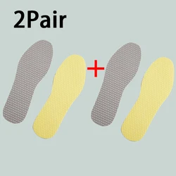 Breathable Memory Foam Anti - Slip Shoe Insoles for Comfort and Support (2.5MM Gray - 2Pair)