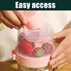 Breakfast Oatmeal Cereal Nut Yogurt Salad Cup Seal Container Set With Fork Sauce Cup Lid Bento Tuppers Food Taper Bowl Lunch Box 5