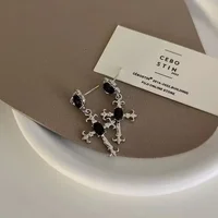 Gothic Cross Black Drill Drop Earrings Women Punk Halloween Jewellery Creativity Fashion Gorgeous Statement Jewelry Girl Gifts - Image 6