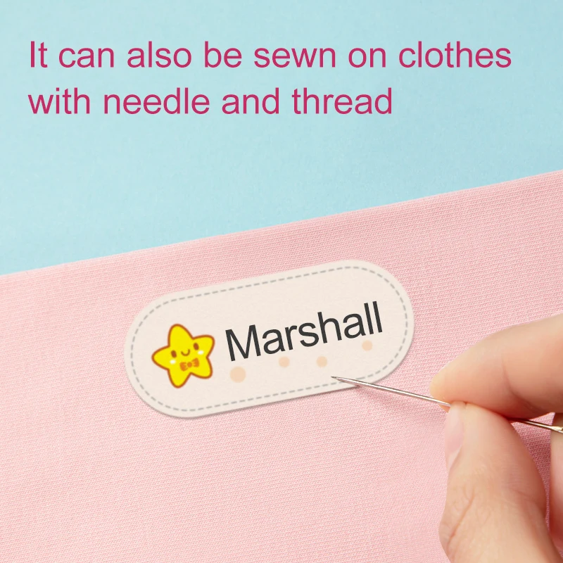 Customized Ironing Labels Personalized Name Clothes Bag Towel For Kids Baby Children Names School Waterproof Labels Brand Tags clothing labels name tags garment labels