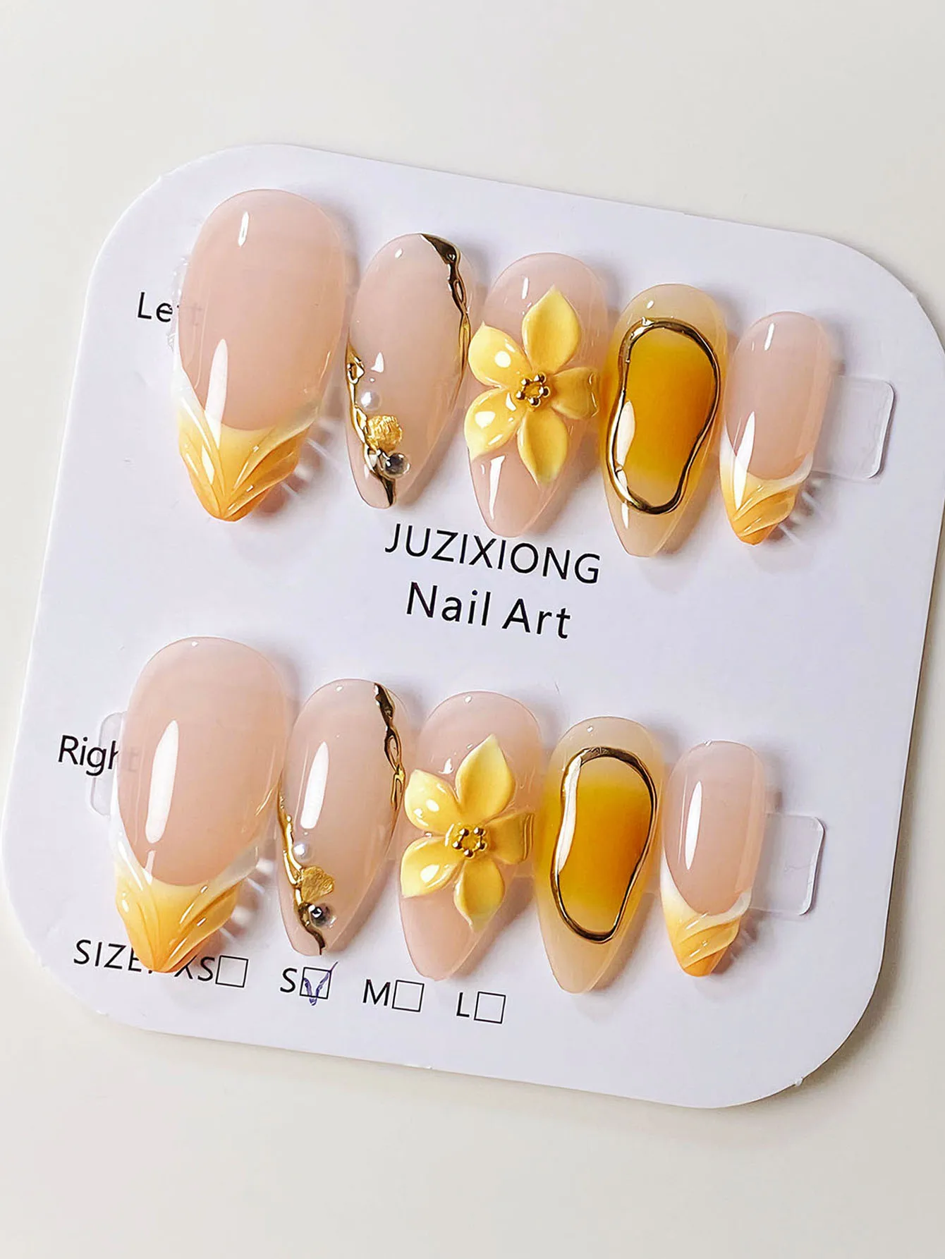 10 قطع من خطوط ثلاثية الأبعاد فرنسية صفراء مصنوعة...