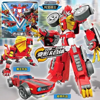 Robot Trasformabile 2 IN 1 Tobot GD Cyclone Hawk in Veicolo, Giocattolo Anime Coreano dei Fratelli Cartoon, Auto Trasformabile Tobot