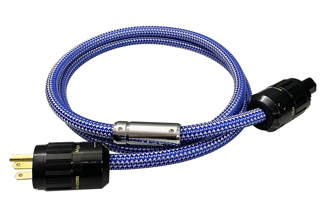 2-Pack 6ft Heavy Duty Power Cords - Copper-Tone, 14AWG, For Audio Amps, Guitar Rigs 7 thumbnail image