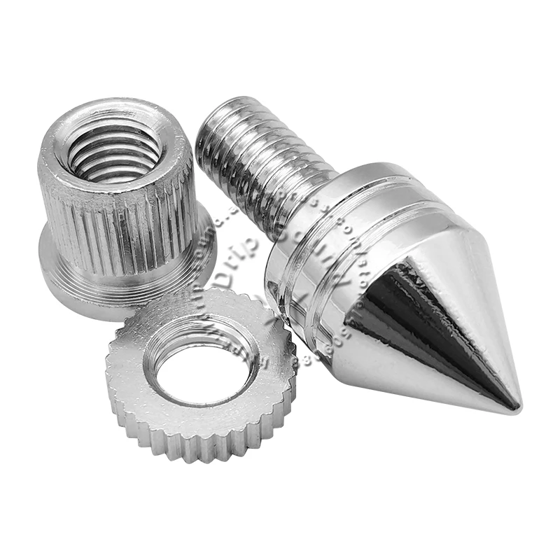 4pcs M8x36 Speaker Anti Shock Spike Isolation Stand Feet Speaker Cone