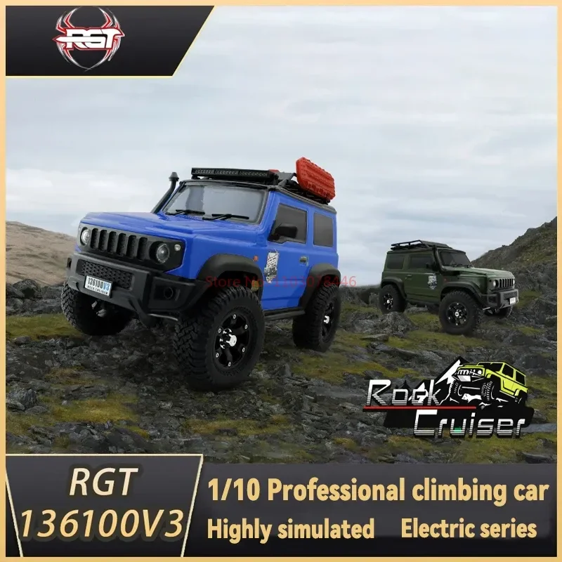 

RGT Jimny 1/10 136100V3 RC car 4WD Crawler Climbing Buggy Off-road Vehicle Remote Control Model Car Adult boy toys model