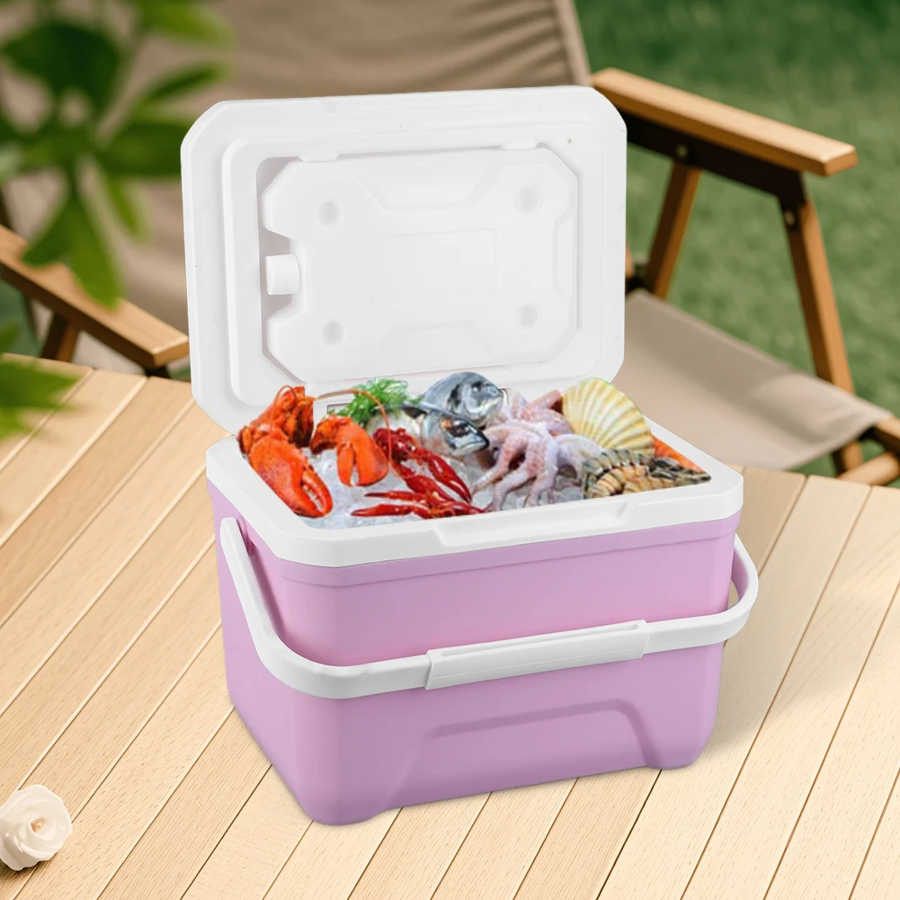 6/5L Camping Cooler Box Car Refrigerator Icebox Travel Ice Chest Portable Freezer Fridge For Outdoor BBQ Camping Fishing Ice Box