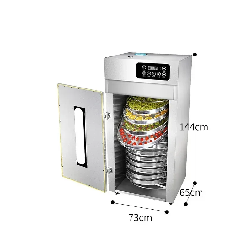 15 Layer Dehydrator 3000W Commercial rotary dryer food drying box fruit vegetable pet meat flower medicinal herbs tea air dryer 5