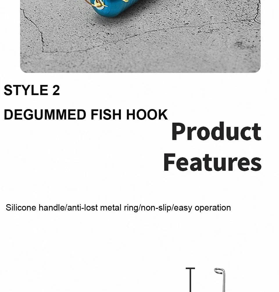 Walk Fish abnehmbare Edelstahl schnelle Angelhaken entferner Sicherheit Angelhaken Extraktor Detacher schnelle Entkopplung vorrichtung Fisch – Detail 16