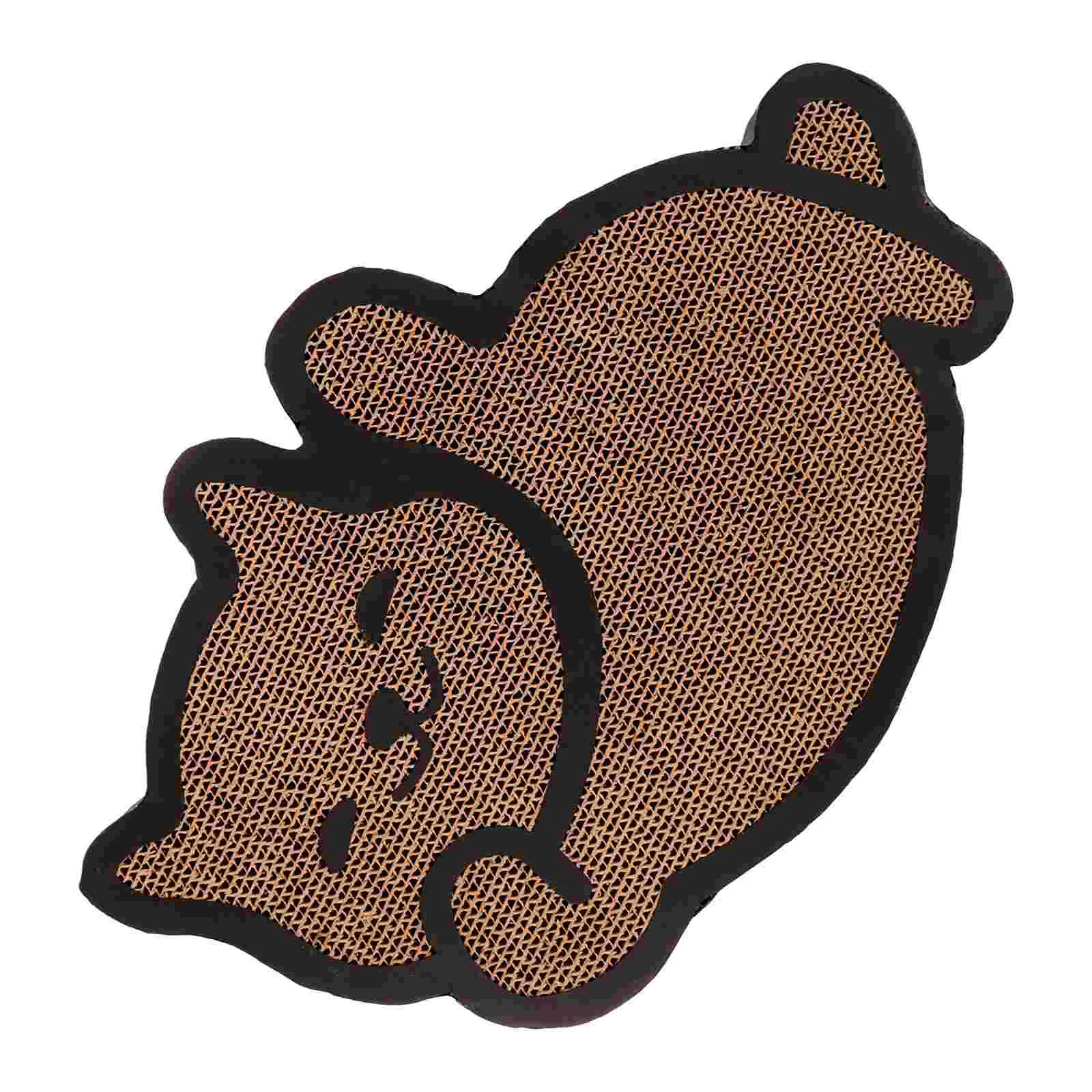 

Cat Scratching Post Board Wall Stickers Cartoon Scratchers Wear-resistant Kitten Corrugated Paper